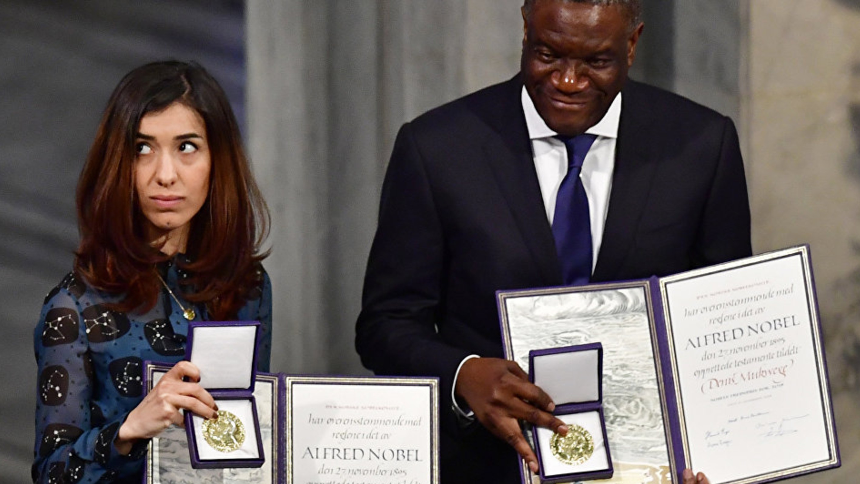 Karman congratulates Nadia Murad and Denis Mukwege on their 2018 Nobel Peace Prize